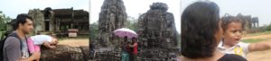 Angkor wat with kids